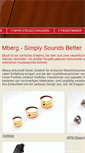 Mobile Screenshot of mberg-music.com
